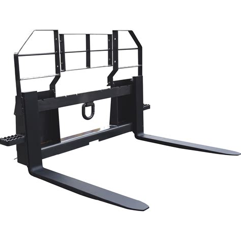 skid steer forks 4400 lb|NorTrac Skid Steer Pallet Forks, 4,400.